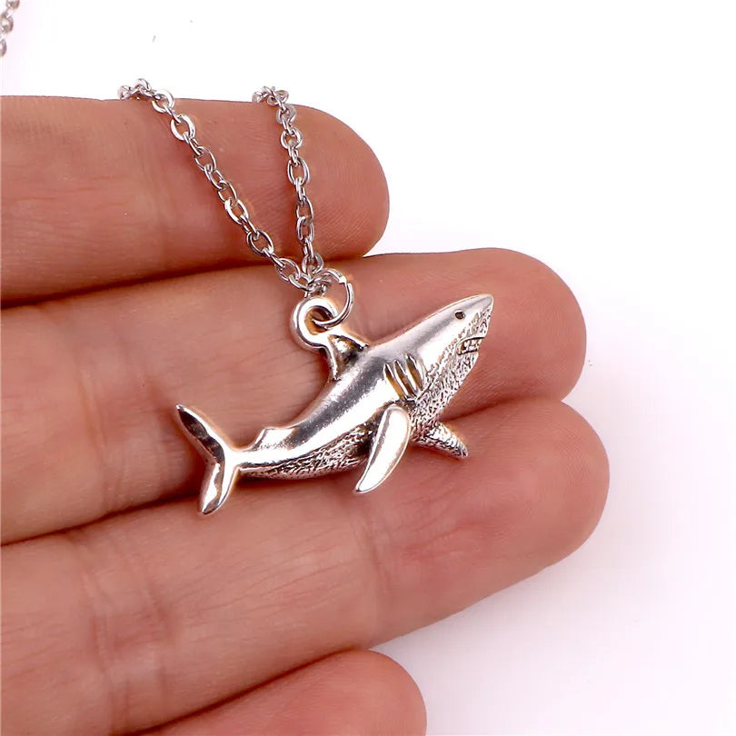 Blue Flow | Punk Shark Charm Necklace π¦β‘