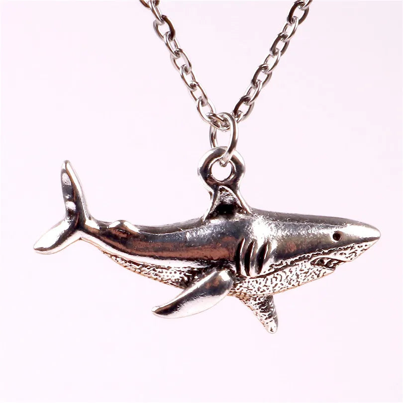 Blue Flow | Punk Shark Charm Necklace π¦β‘