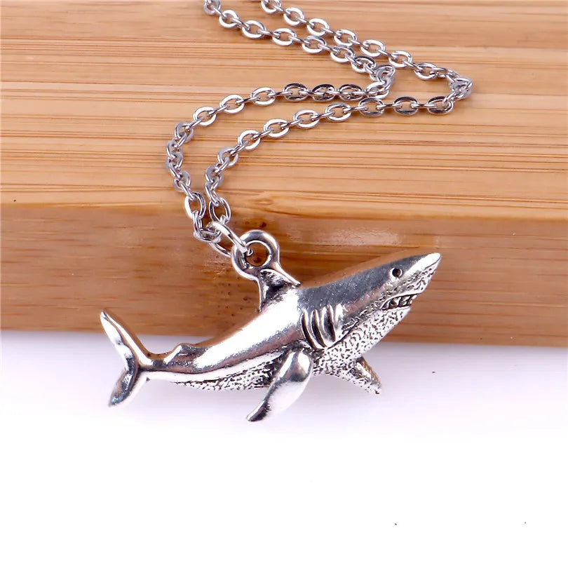 Blue Flow | Punk Shark Charm Necklace π¦β‘