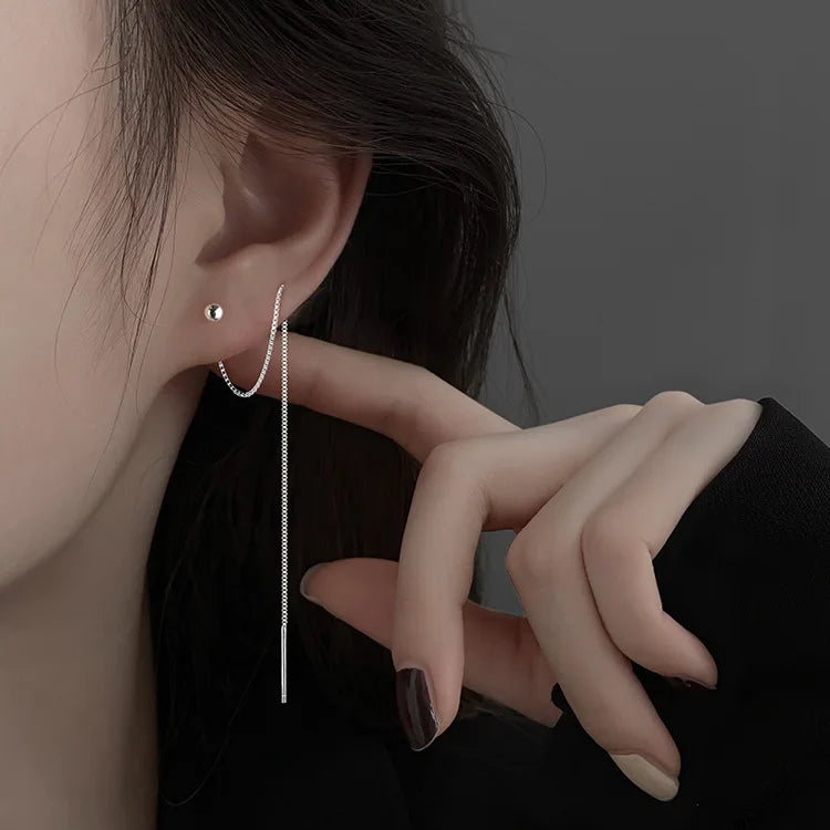 Blue Flow | Korean Cute Water Drop Crystal Earrings ๐งโจ