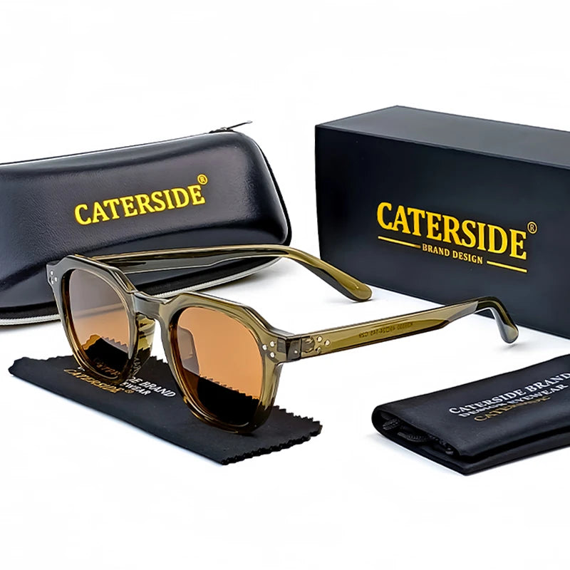 Blue Flow | CATERSIDE Retro Polarized Sunglasses