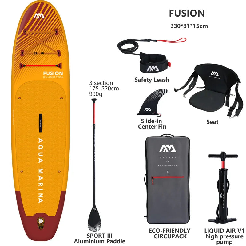 AQUA MARINA NEW FUSION Inflatable Stand-Up Paddleboard (330x81x15 cm)