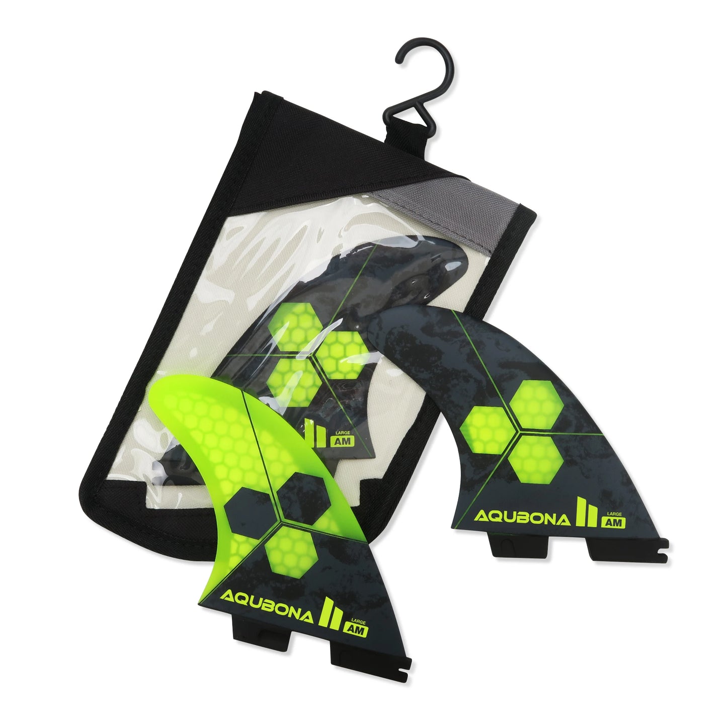 Blue Flow | Honeycomb Fiberglass Surfboard Fins – Tri Fin Set