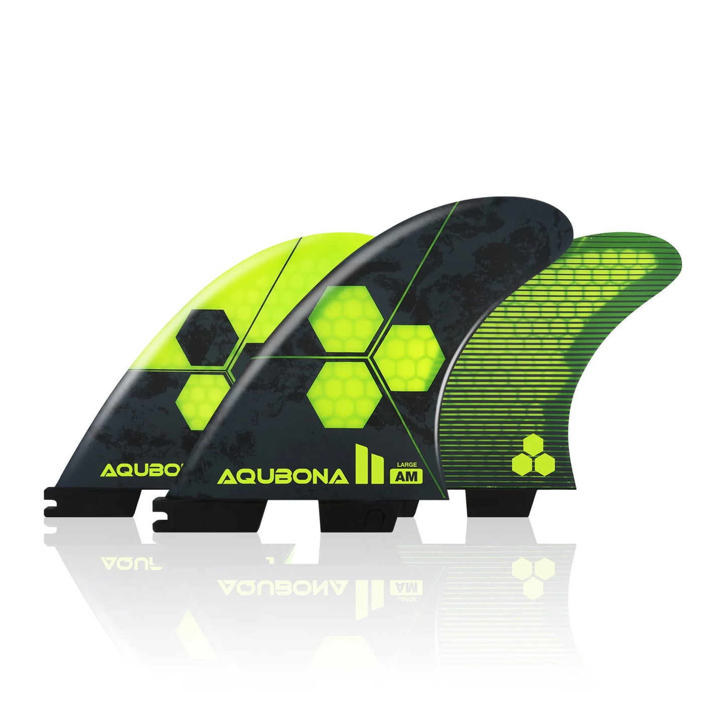 Blue Flow | Honeycomb Fiberglass Surfboard Fins – Tri Fin Set