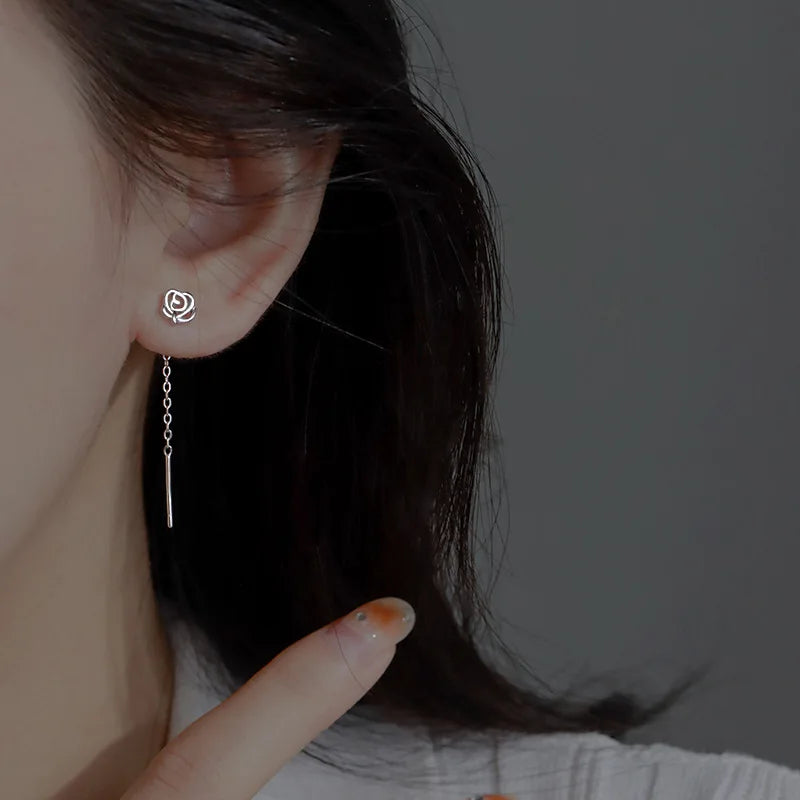 Blue Flow | Korean Cute Water Drop Crystal Earrings ๐งโจ