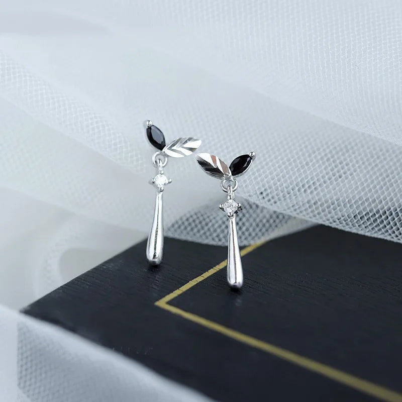 Blue Flow | Korean Cute Water Drop Crystal Earrings ๐งโจ