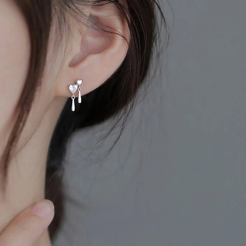 Blue Flow | Korean Cute Water Drop Crystal Earrings ๐งโจ