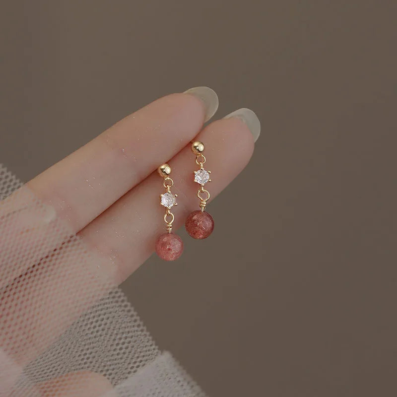Blue Flow | Korean Cute Water Drop Crystal Earrings ๐งโจ