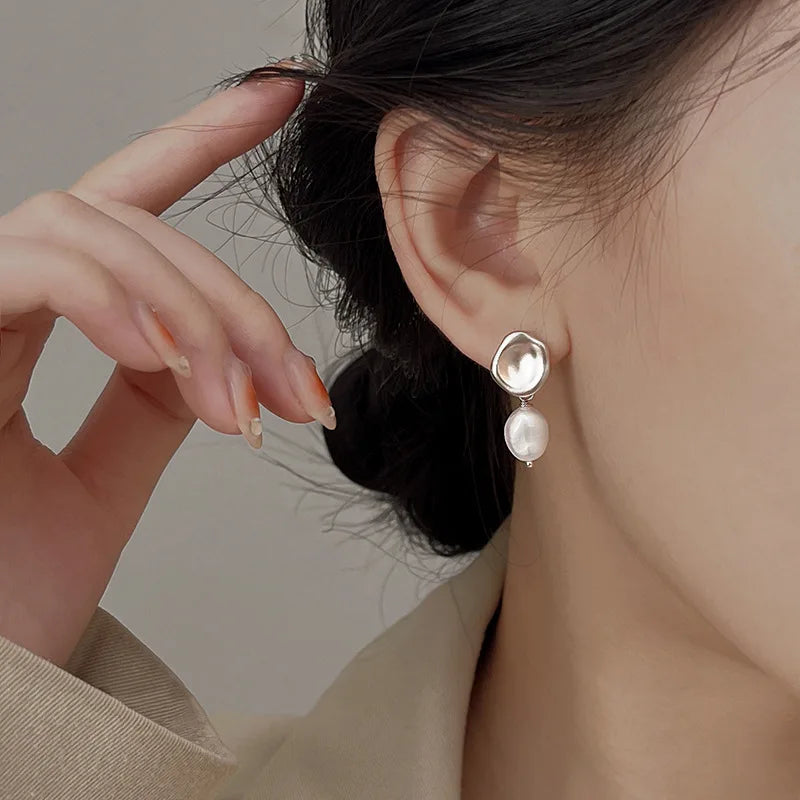 Blue Flow | Korean Cute Water Drop Crystal Earrings ๐งโจ