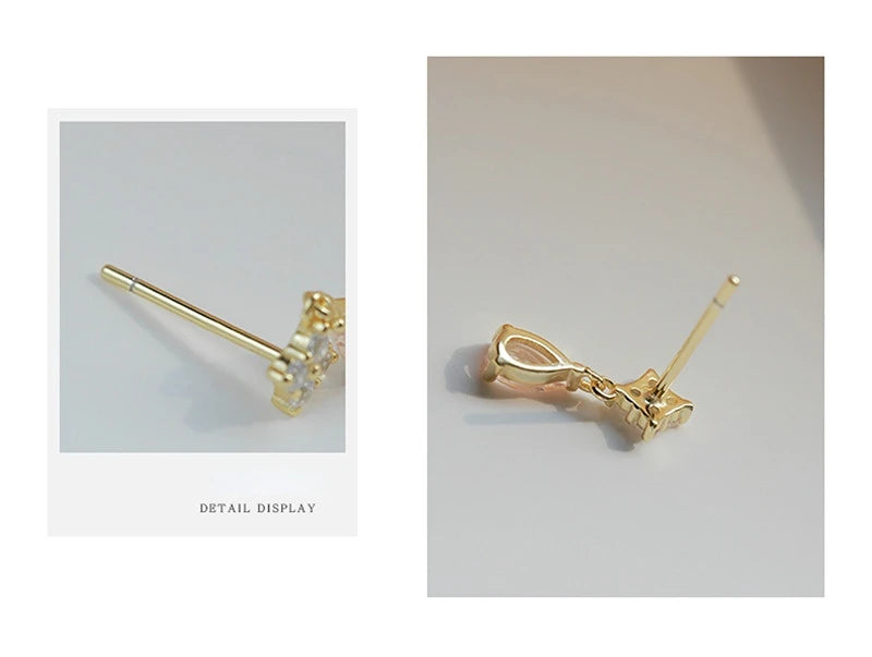 Blue Flow | Korean Cute Water Drop Crystal Earrings ๐งโจ