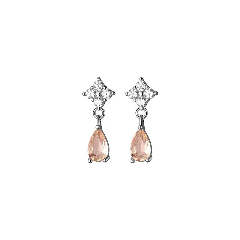 Blue Flow | Korean Cute Water Drop Crystal Earrings ๐งโจ