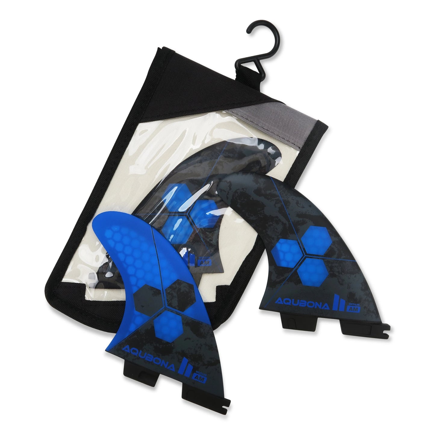 Blue Flow | Honeycomb Fiberglass Surfboard Fins – Tri Fin Set