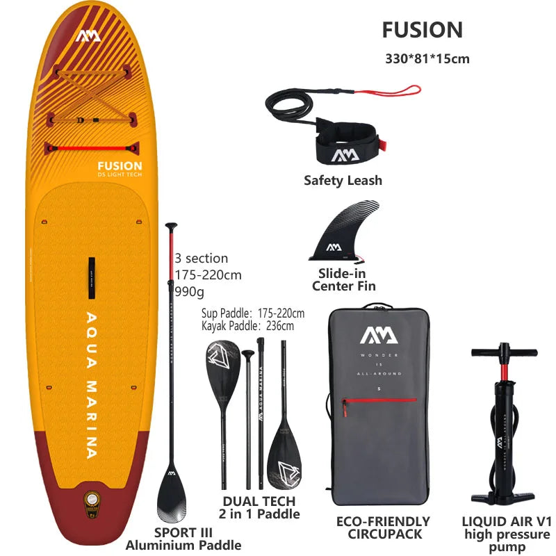 AQUA MARINA NEW FUSION Inflatable Stand-Up Paddleboard (330x81x15 cm)