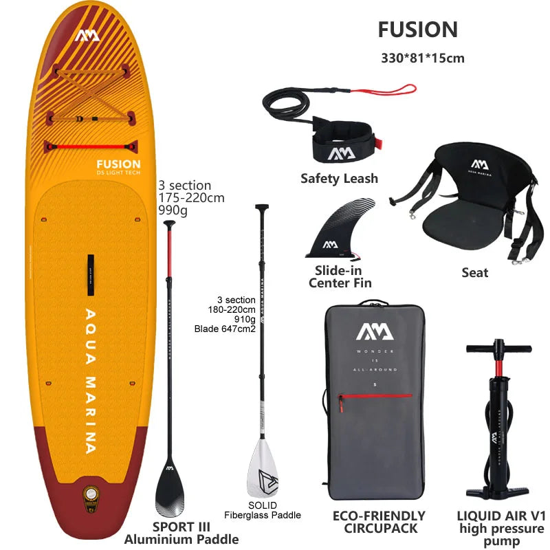 AQUA MARINA NEW FUSION Inflatable Stand-Up Paddleboard (330x81x15 cm)