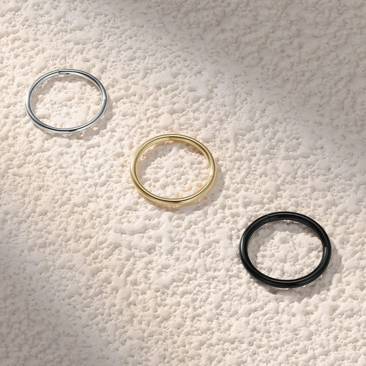 Blue Flow |  Mariasz Minimalist 316L Stainless Steel Nose Ring