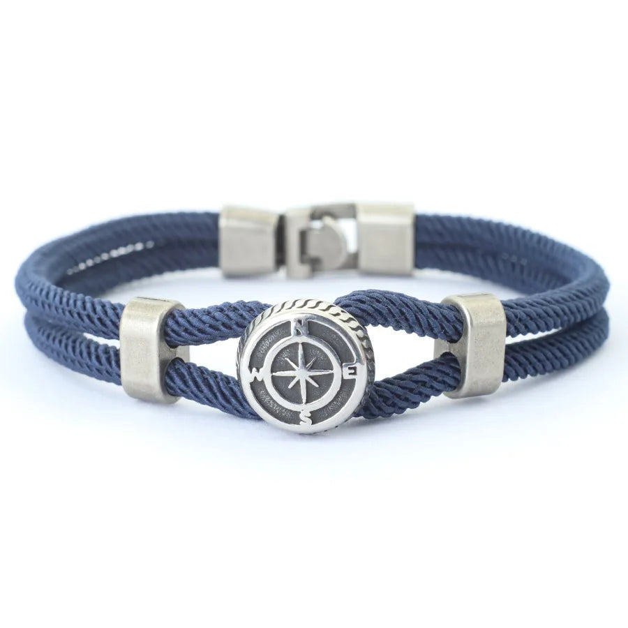 Blue Flow | New Compass Viking Rope Bracelet