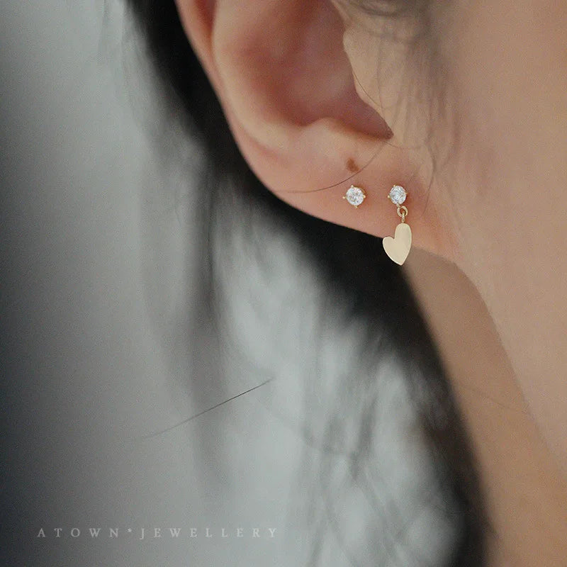 Blue Flow | Korean Cute Water Drop Crystal Earrings 💧✨